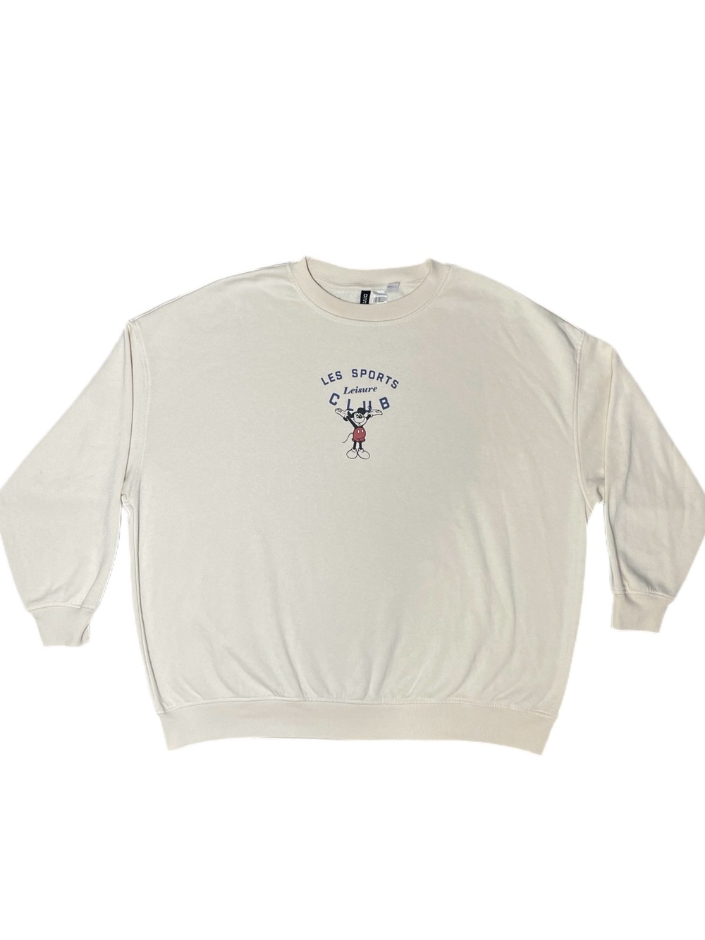 Like New: H&M x DISNEY LES Sports Club Mickey Mouse Crewneck Sweatshirt